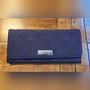 Very Bradley Wallet - Navy Blue, Magnetic Closure